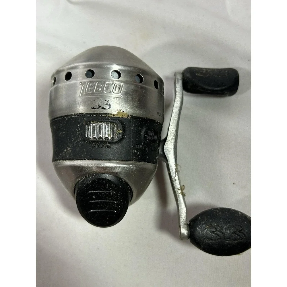 Vintage Zebco Models 33 Fishing Closed Face Spinning Reels Spinner Lot of 5